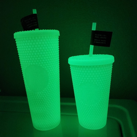 Starbucks Glow in The Dark Venti and Grande Studded Tumbler Bundle - Picture 1 of 10